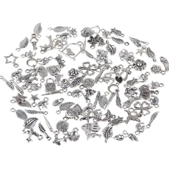 Lots Wholesale Bulk Tibetan Silver Mix Charms Beads Pendants Jewelry Making DIY - Picture 6 of 9